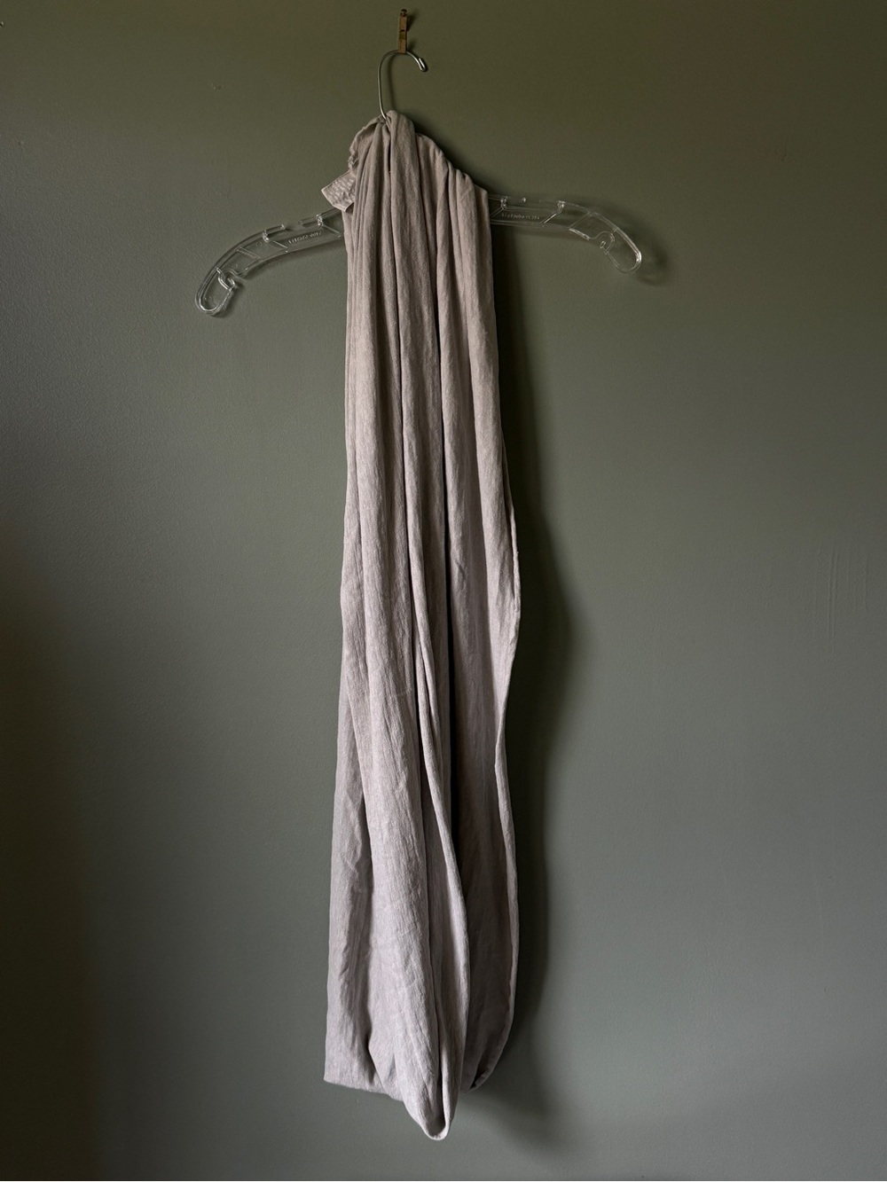Sprigs Organic Cotton/ Hemp Circle Scarf - Light Grey